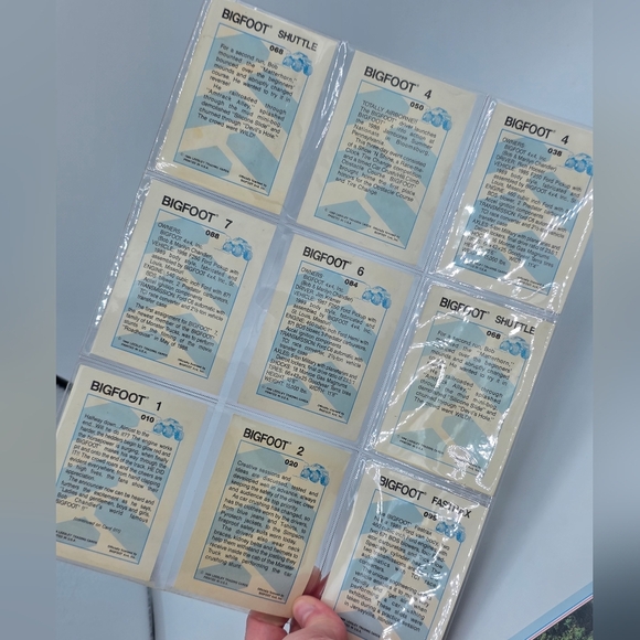 Vintage 1988 Leesley Bigfoot Monster Truck Trading Cards Lot Of 15 - Picture 3 of 5